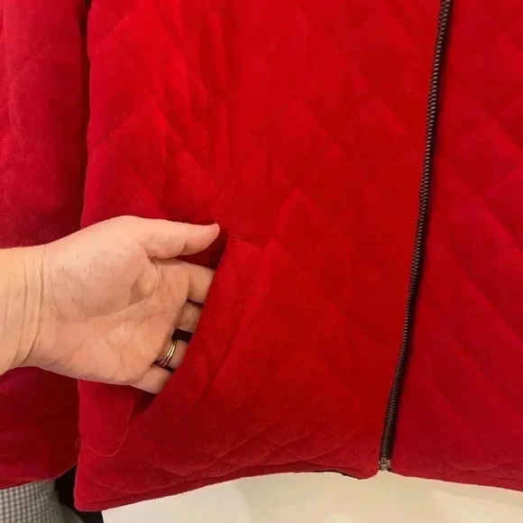 Chicos quilted jacket reversible tapestry jacket - Picture 11 of 14